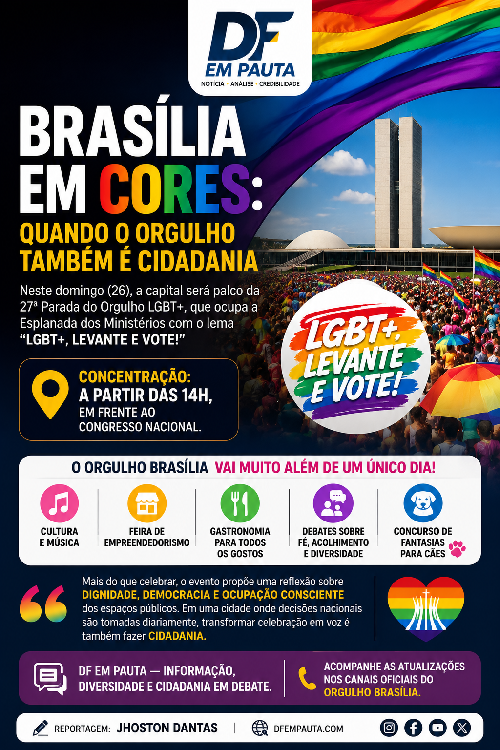BRASÍLIA EM CORES: QUANDO O ORGULHO TAMBÉM É CIDADANIA